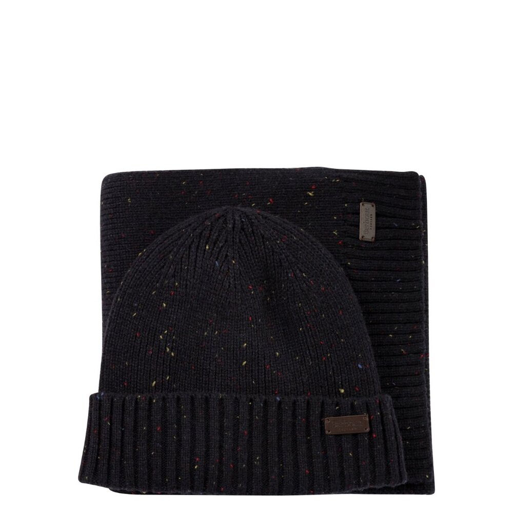 Barbour Carlton Fleck Beanie & Scarf Set DEFAULT UNI Men